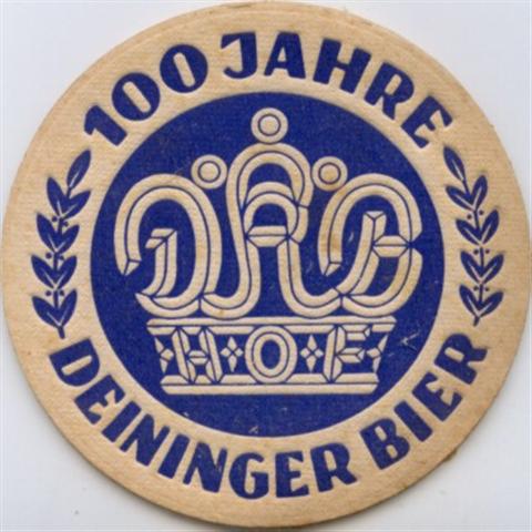 hof ho-by deininger deininger rund 1a (215-100 jahre-blau)